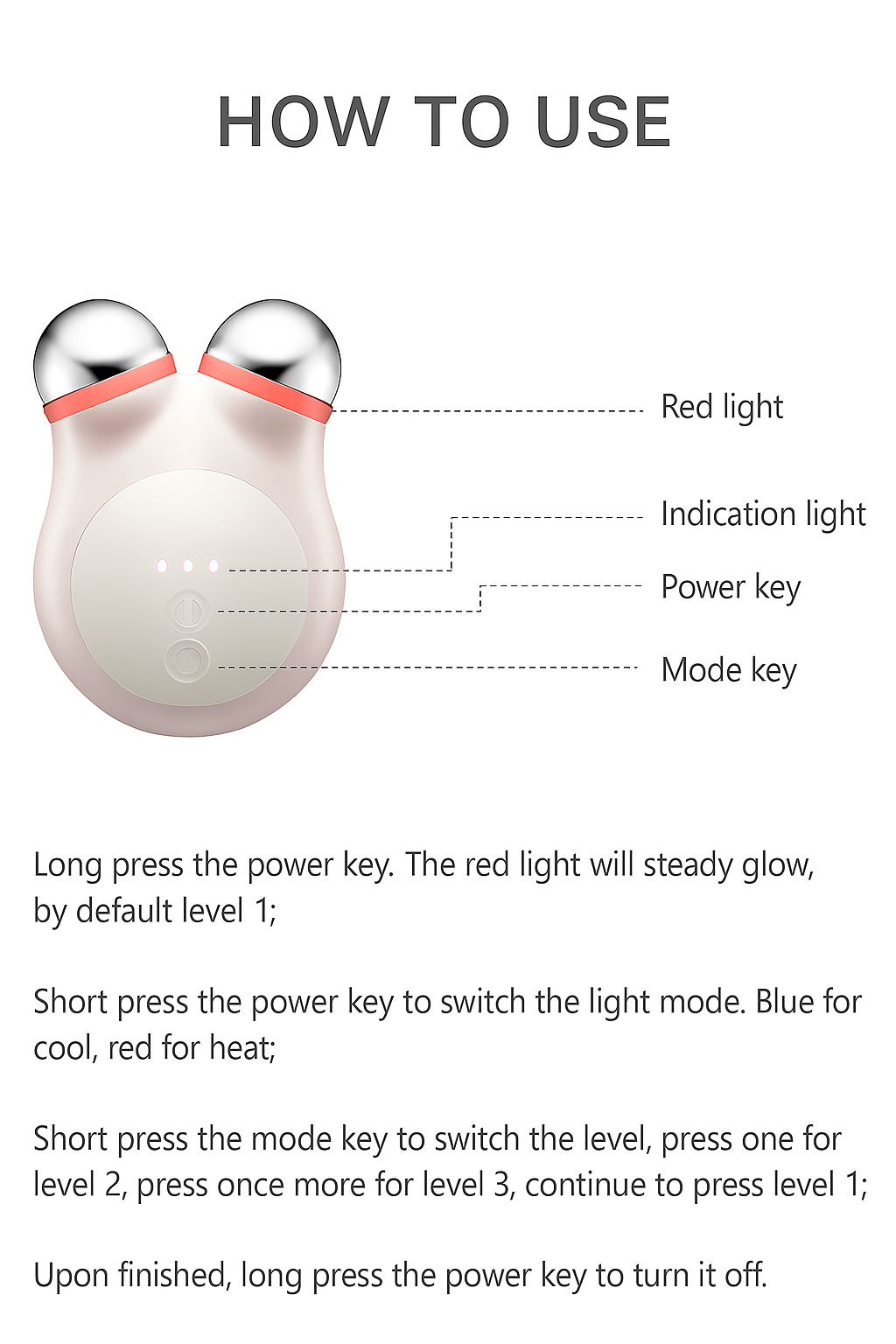 Microcurrent Facial Toning Device - Face Lifting Tool at Home MINI Pro