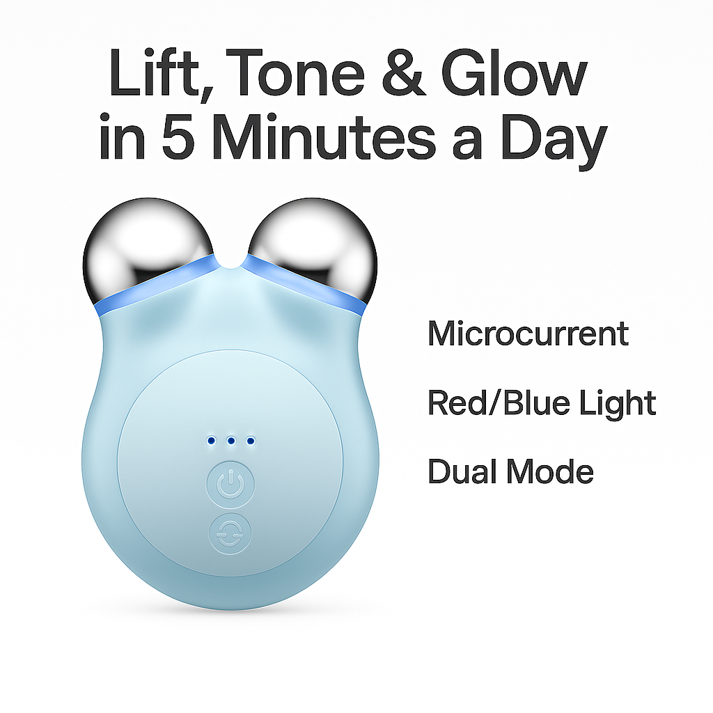 Microcurrent Facial Toning Device - Face Lifting Tool at Home MINI Pro